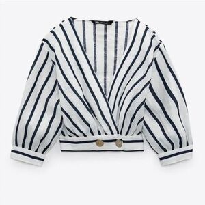 Zara NWT White Striped